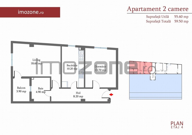 Margelelor, 2 camere, 59 mp, decomandat, etaj 4, zona de case, nou, comision 0%